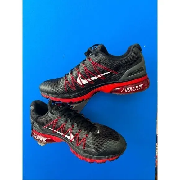 Nike Air Max Excellerate 3 Sneakers Running Shoes Mens 12 Black Red 703072-004 - Picture 2 of 8